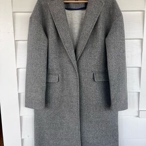 Women's Gray Wool/Poly blend Coat